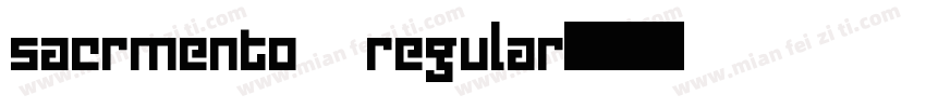 sacrmento regular字体转换